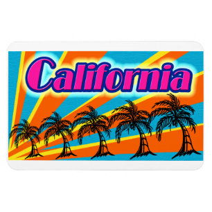 カリフォルニアサン&パームツリー#1磁石 マグネット