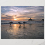 カリフォルニアサーファーズアットサンセットスクラップブック紙 (裏面)