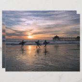 カリフォルニアサーファーズアットサンセットスクラップブック紙 (正面/裏面)