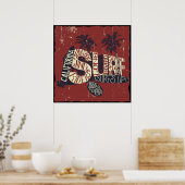 カリフォルニアサーファー引用文 ポスター (キッチン)
