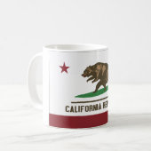カリフォルニアサーフィンくま コーヒーマグカップ (正面左)
