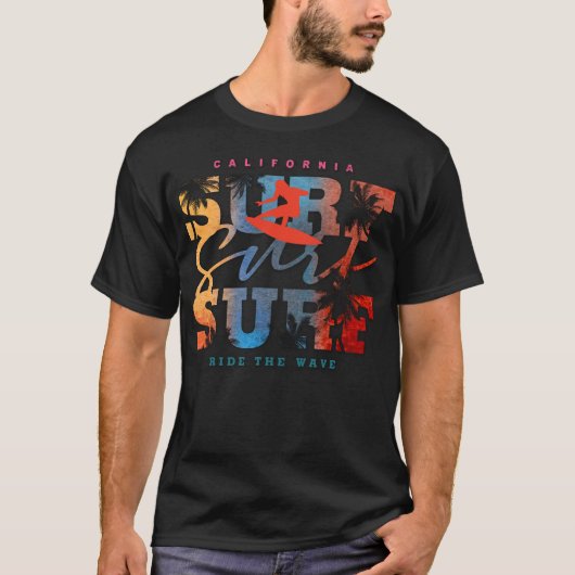 カリフォルニアサーフィンアドベンチャー Tシャツ (正面)