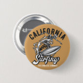 カリフォルニアサーフィンザ・エンドレス・サマー 缶バッジ (正面&裏面)