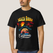 カリフォルニアサーフィンデュードの波 Tシャツ (正面)