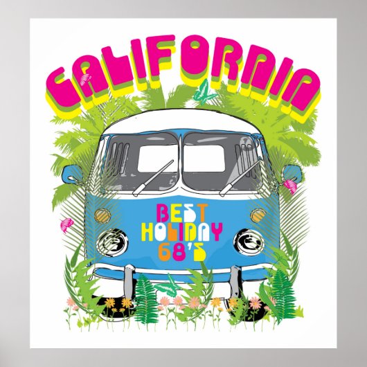 カリフォルニアサーフィンバン ポスター (正面)