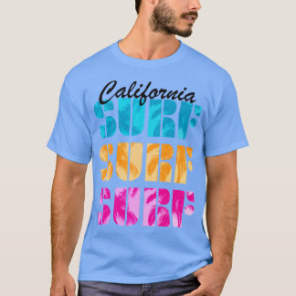 カリフォルニアサーフサーファーサーフィンビーチ海サマー Tシャツ