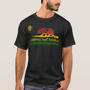カリフォルニアサーフシンジケート先住民ボーダーラスタ Tシャツ