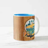 カリフォルニアサーフボード ツートーンマグカップ (正面右)