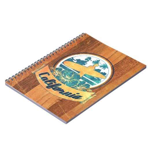 カリフォルニアサーフボード ノートブック (左側)