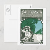 カリフォルニアザゴールデン州 ポストカード (正面/裏面)