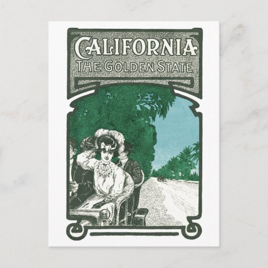 カリフォルニアザゴールデン州 ポストカード (正面)