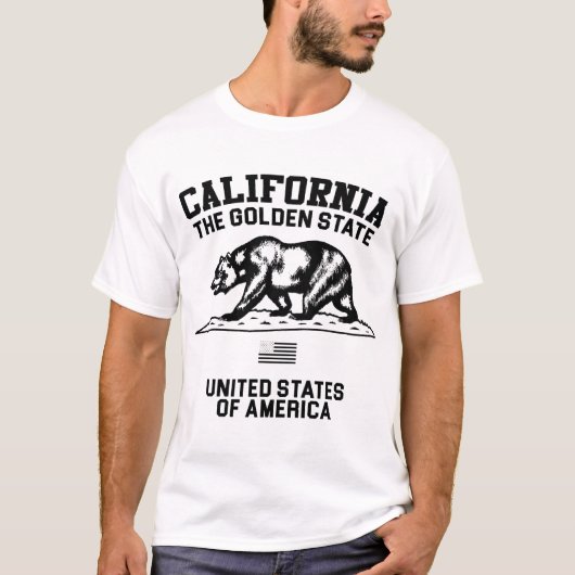 カリフォルニアザゴールデン州 Tシャツ (正面)