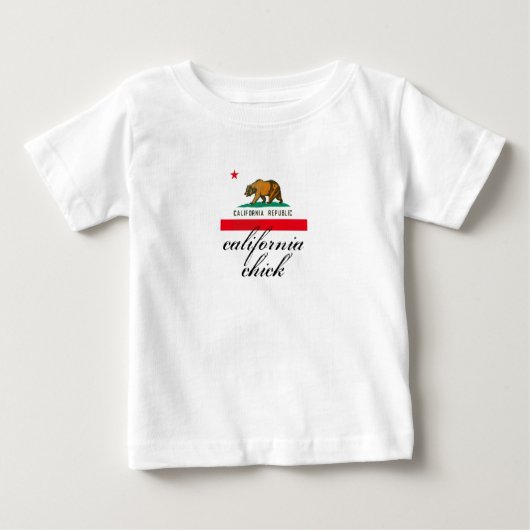 カリフォルニアシック+フラグ ベビーTシャツ (正面)