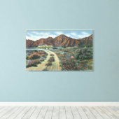 カリフォルニアシーニックデザートビューオブレジデンス キャンバスプリント (インサイチュ (ウッドフロア))