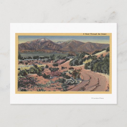 カリフォルニアシーニックデザートビュー ポストカード (正面)