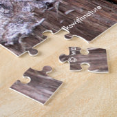 カリフォルニアスクラブジェイSongbird on Treestump ジグソーパズル (側面)