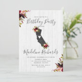 カリフォルニアスタイルのラスティックな誕生日パーティーの招待状 招待状 (スタンド正面)