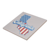 カリフォルニアスター&ストライプシルエット タイル (側面)