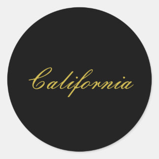 カリフォルニアステッカー ラウンドシール