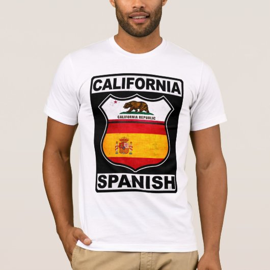 カリフォルニアスペインのアメリカ人 Tシャツ (正面)