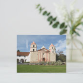 カリフォルニアスペインの州サンタバーバラミッション ポストカード (スタンド正面)