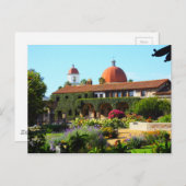 カリフォルニアスペインの教会 ポストカード (正面/裏面)