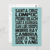 カリフォルニアセントラルコーストポストカード ポストカード (正面/裏面)