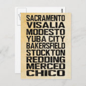 カリフォルニアセントラルバレーポストカード ポストカード (正面/裏面)