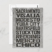 カリフォルニアセントラルバレーポストカード ポストカード (正面/裏面)