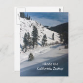 カリフォルニアゼファーに乗った ポストカード (正面/裏面)