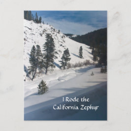 カリフォルニアゼファーに乗った ポストカード