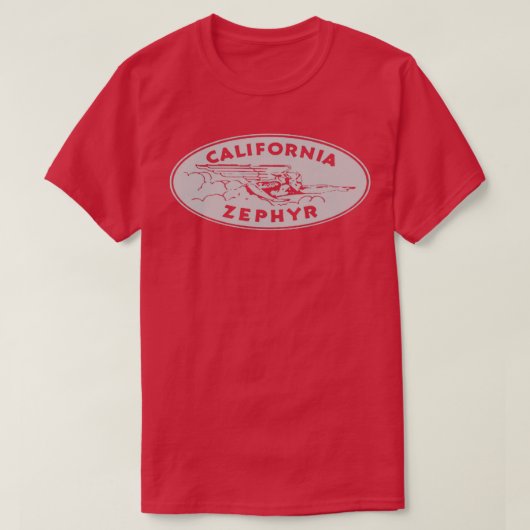 カリフォルニアゼファー Tシャツ (デザイン正面)