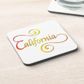 カリフォルニアタイポグラフィアート コースター (左側)