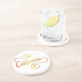 カリフォルニアタイポグラフィアート コースター (側面)