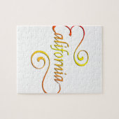 カリフォルニアタイポグラフィアート ジグソーパズル (横)