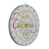 カリフォルニアタイポグラフィアート ダーツボード (正面左)