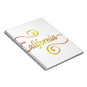 カリフォルニアタイポグラフィアート ノートブック (右側)
