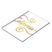 カリフォルニアタイポグラフィアート ノートブック (左側)