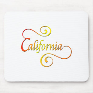 カリフォルニアタイポグラフィアート マウスパッド