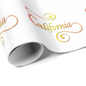 カリフォルニアタイポグラフィアート ラッピングペーパー (ロールコーナー)