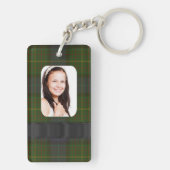 カリフォルニアタータンチェックプレイド写真テンプレート キーホルダー (裏面)