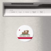 カリフォルニアテディベア国旗 マグネット (インサイチュ (食洗機))