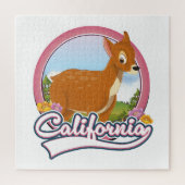 カリフォルニアディアバケーションロゴ ジグソーパズル (縦)