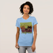 カリフォルニアデザイン – ウィメンズベラ+キャンバススリムフィット Tシャツ (正面フル)