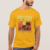 カリフォルニアデザイン – ベーシックDark Tシャツ (正面)