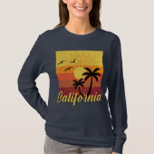 カリフォルニアデザイン – 基本長袖Tシャツ Tシャツ (正面)