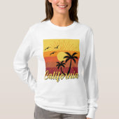 カリフォルニアデザイン – 基本長袖Tシャツ Tシャツ (正面)