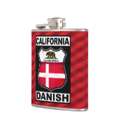 カリフォルニアデンマークのアメリカ人Hipflask フラスク (左)