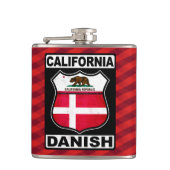 カリフォルニアデンマークのアメリカ人Hipflask フラスク (正面)