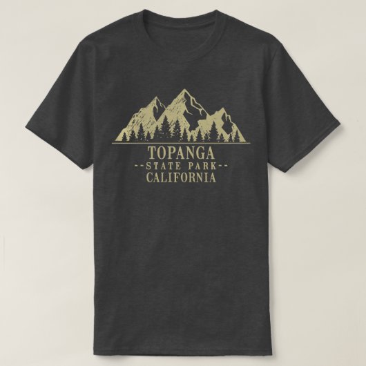 カリフォルニアトパンガ州パーク長袖 Tシャツ (デザイン正面)